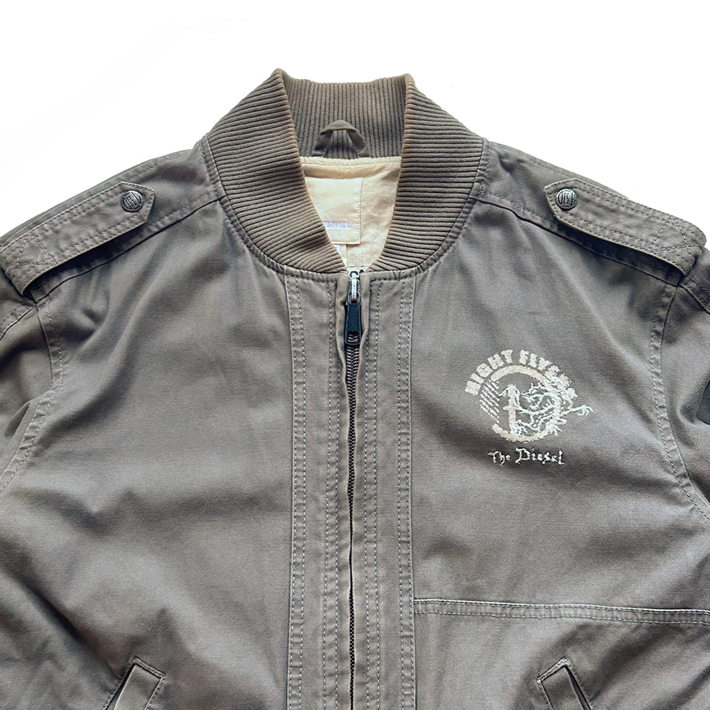 Diesel, Oversized Rib Bomber Jacket