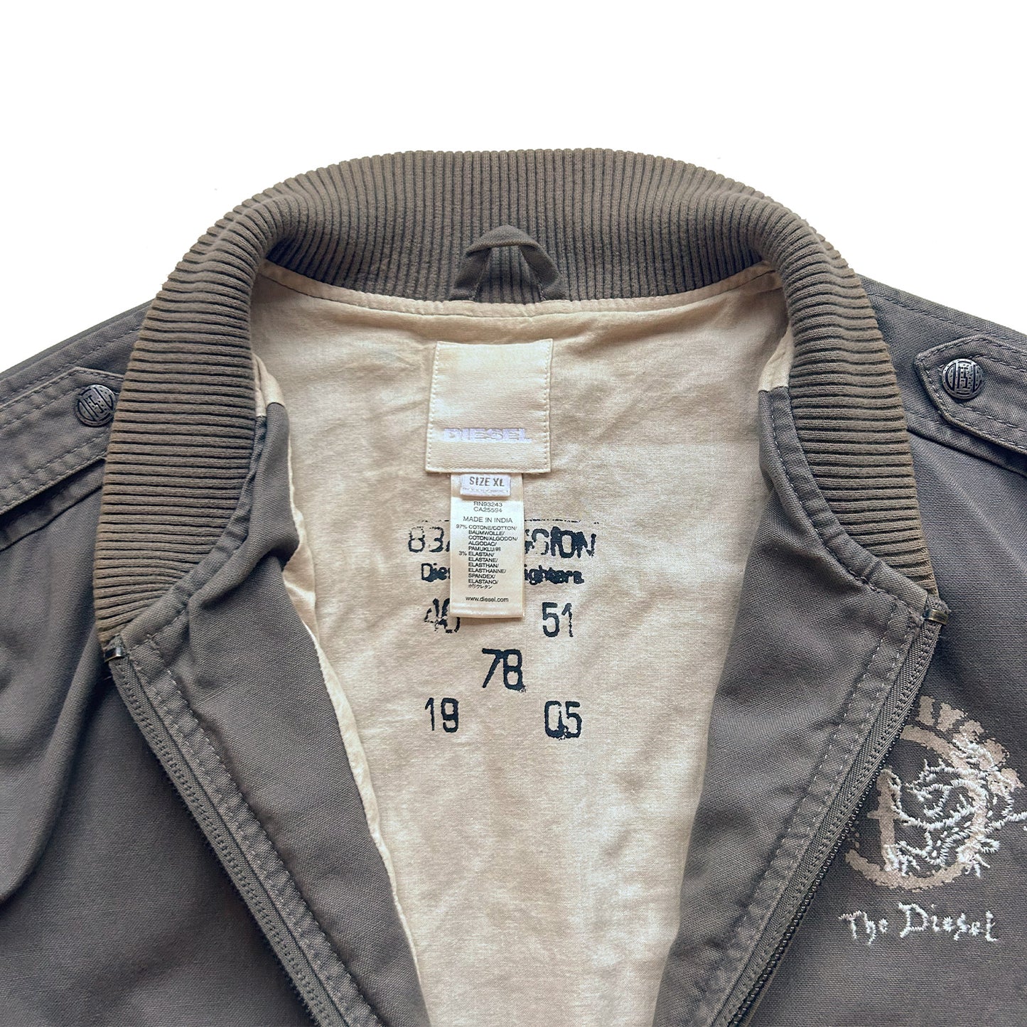 Diesel, Oversized Rib Bomber Jacket