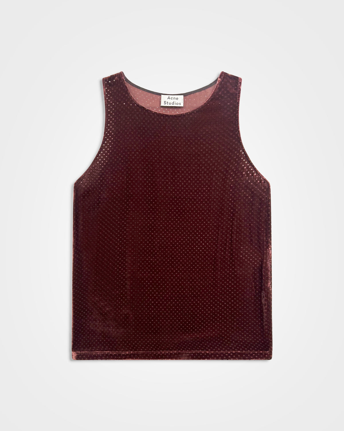 Acne Studios, SS16 Velvet Sim Tank