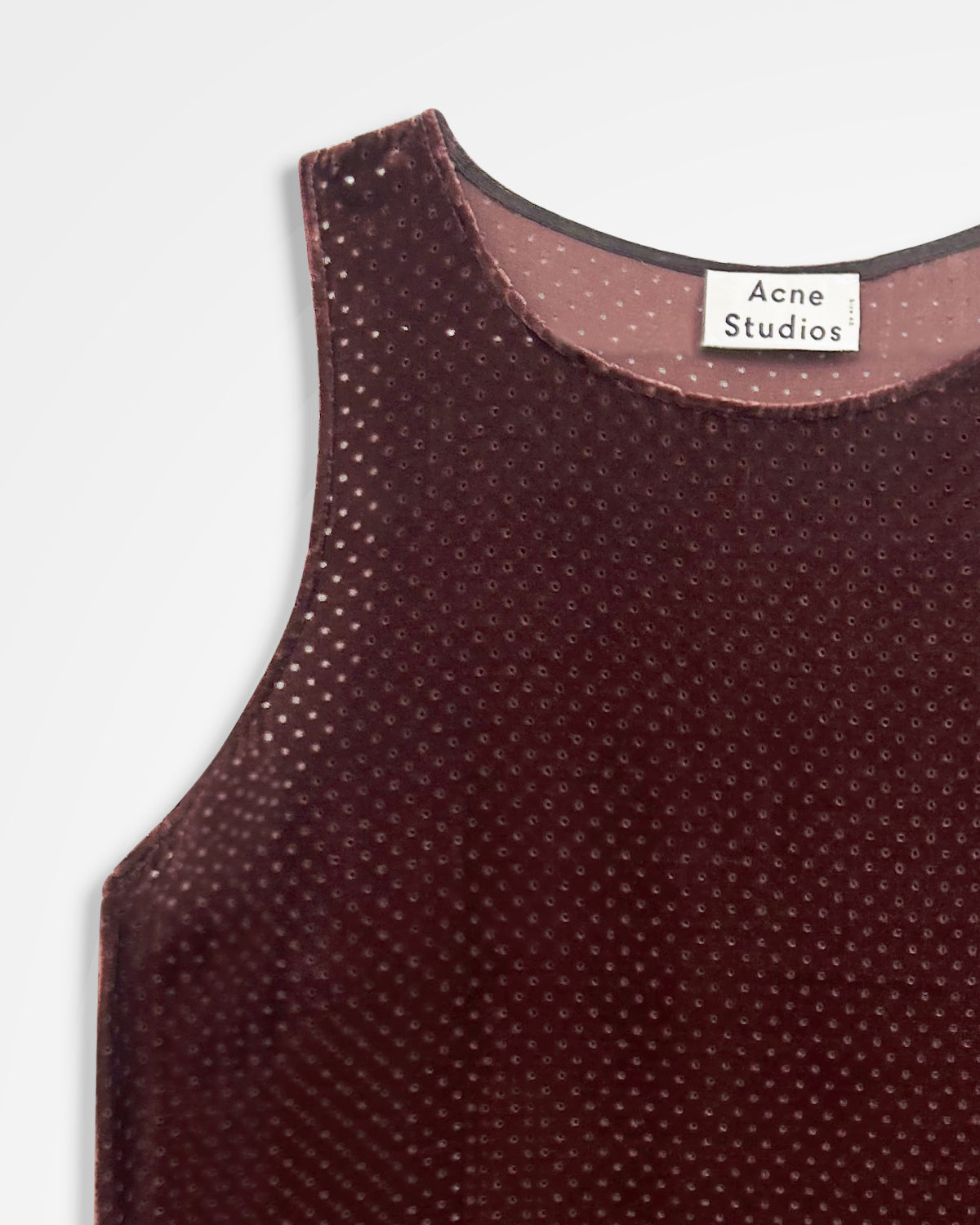 Acne Studios, SS16 Velvet Sim Tank