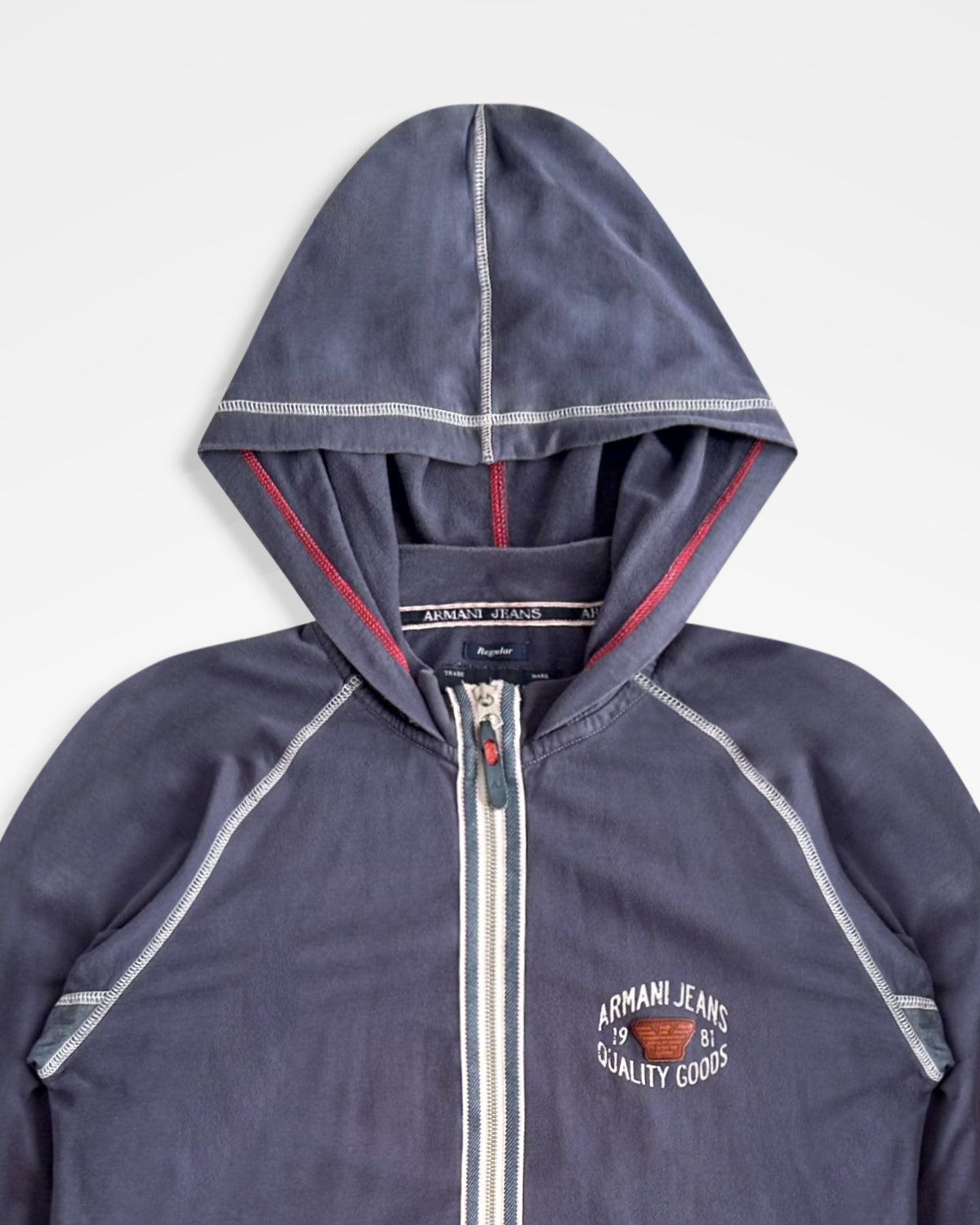 Armani Jeans, Slim Fit Cover Stitch Hoodie