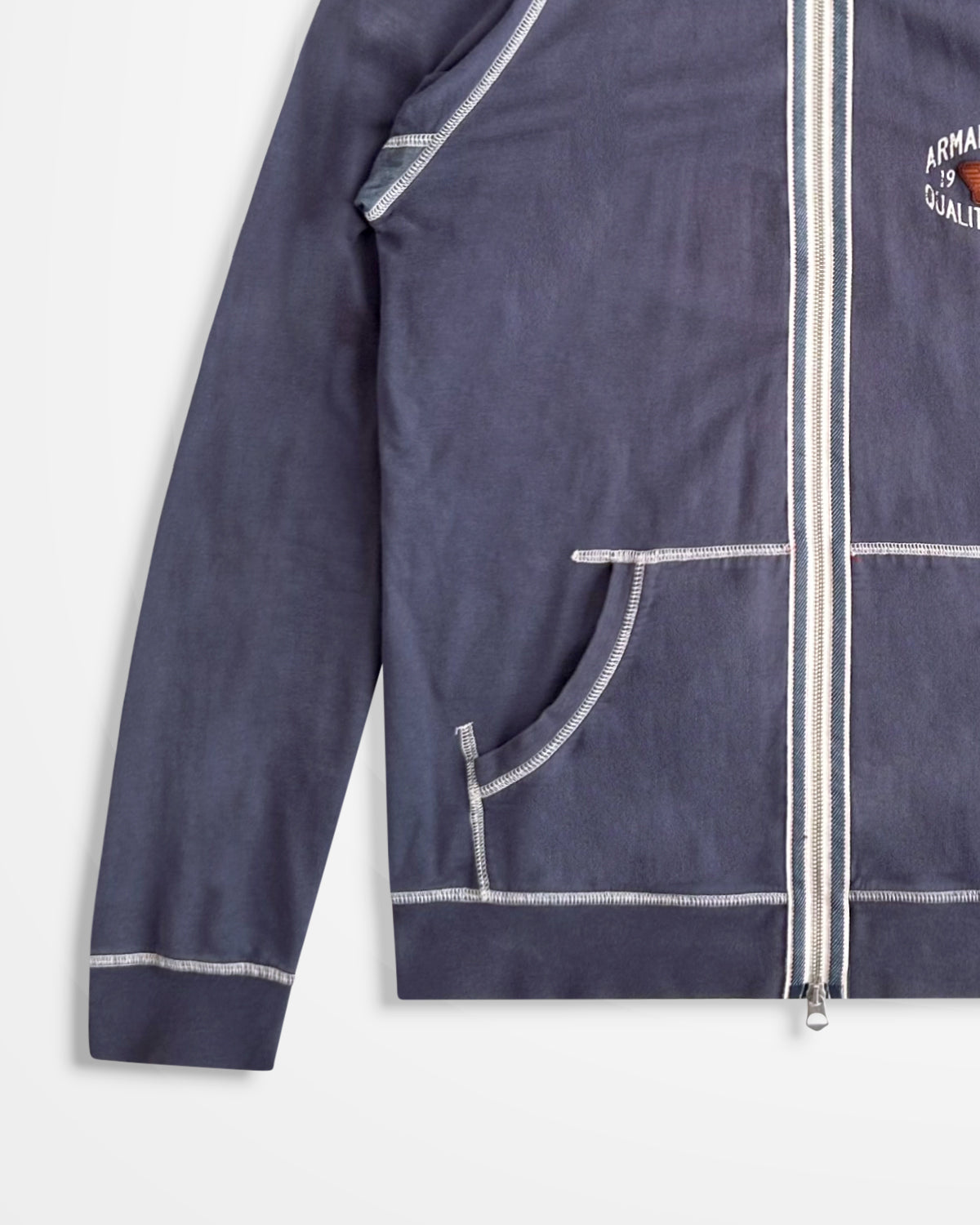 Armani Jeans, Slim Fit Cover Stitch Hoodie