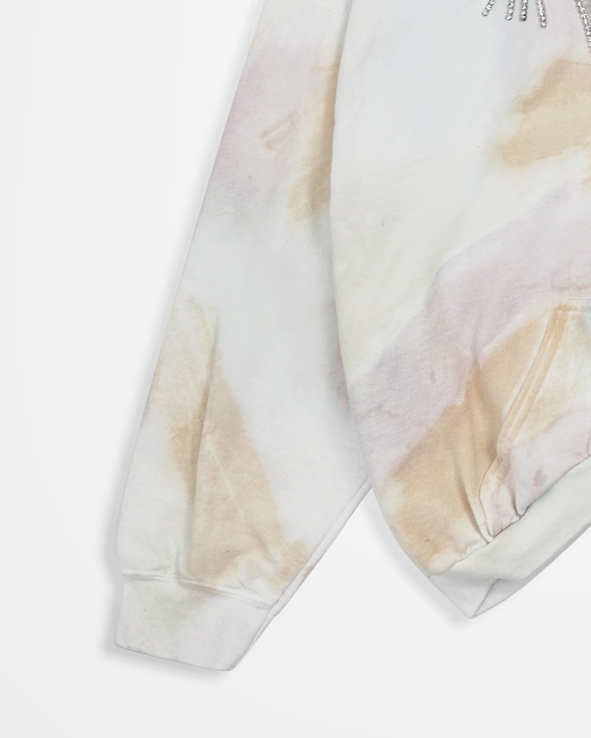 Collina Strada, SS20 Embellished Curved Hem Hoodie