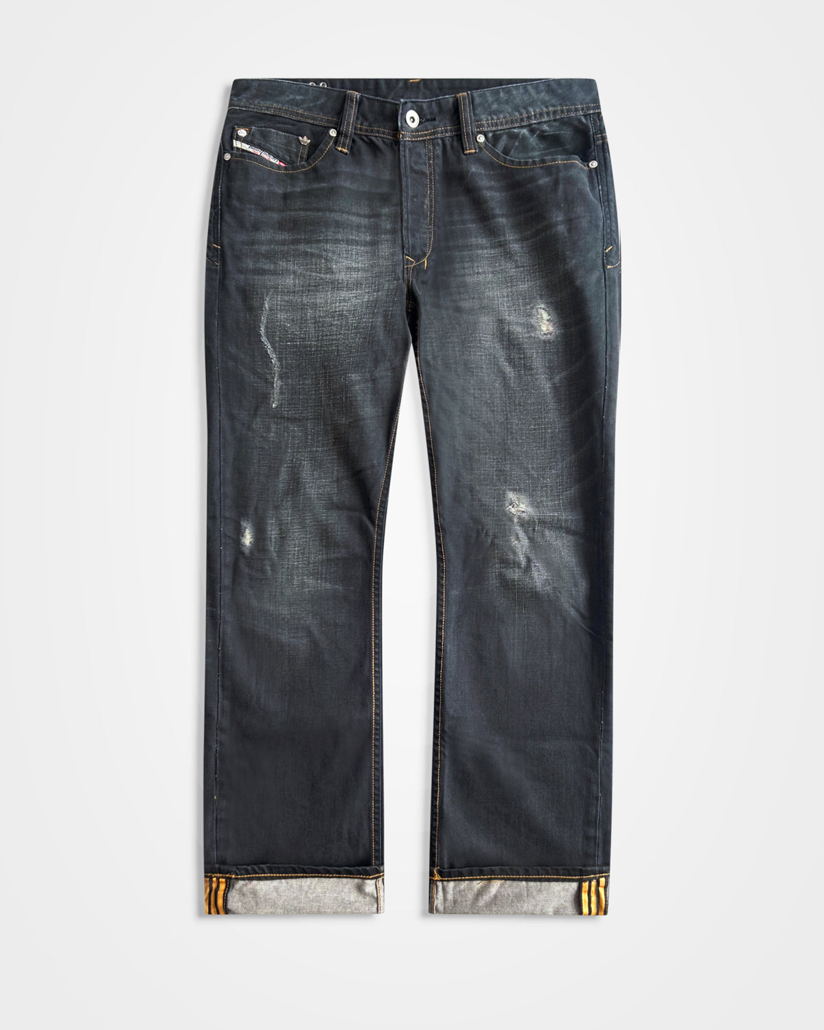 Diesel x Adidas, SS08 Deep Indigo Washed Adi-Viker Jeans