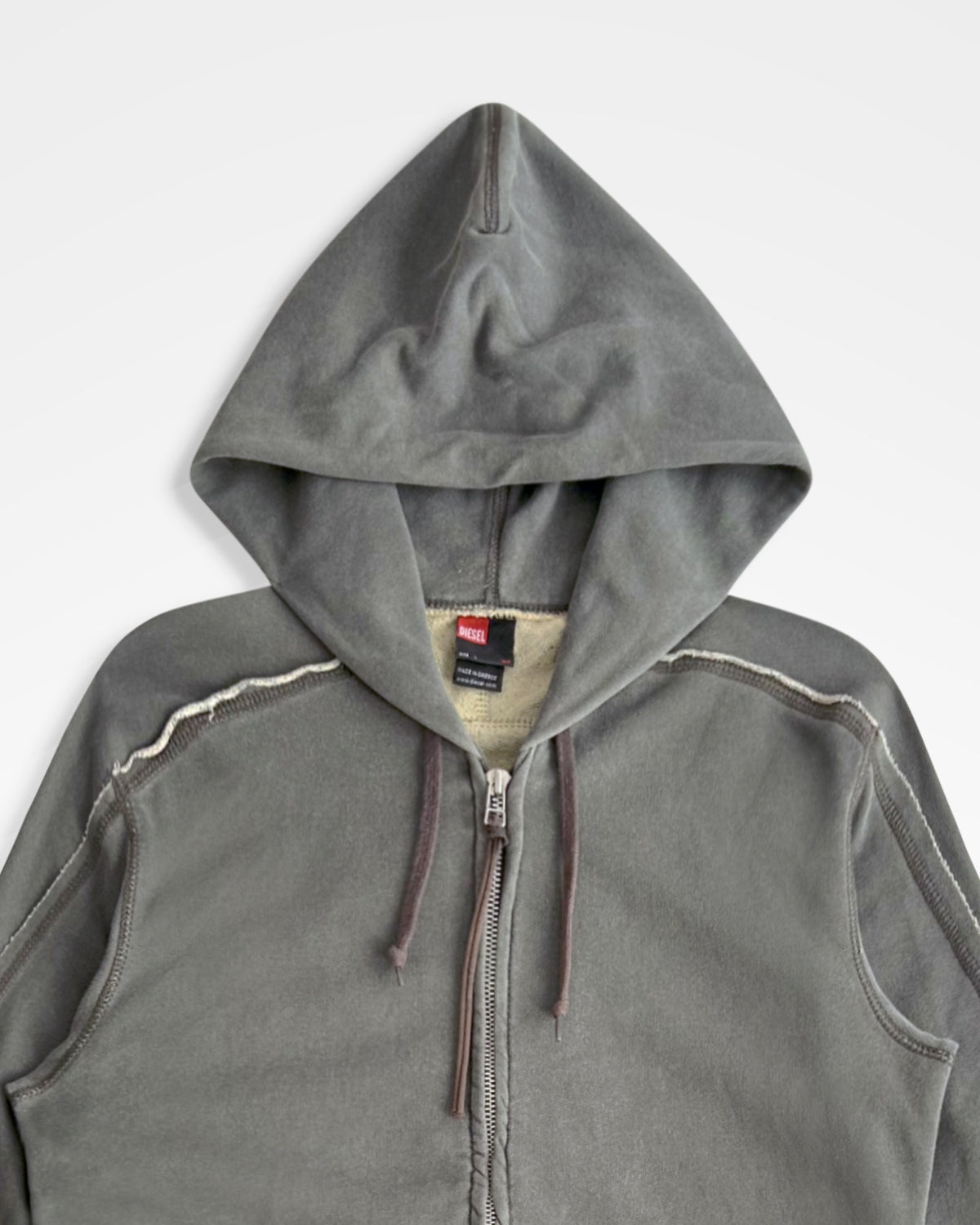 Diesel, Raw Seam Souvenir Patch Hoodie