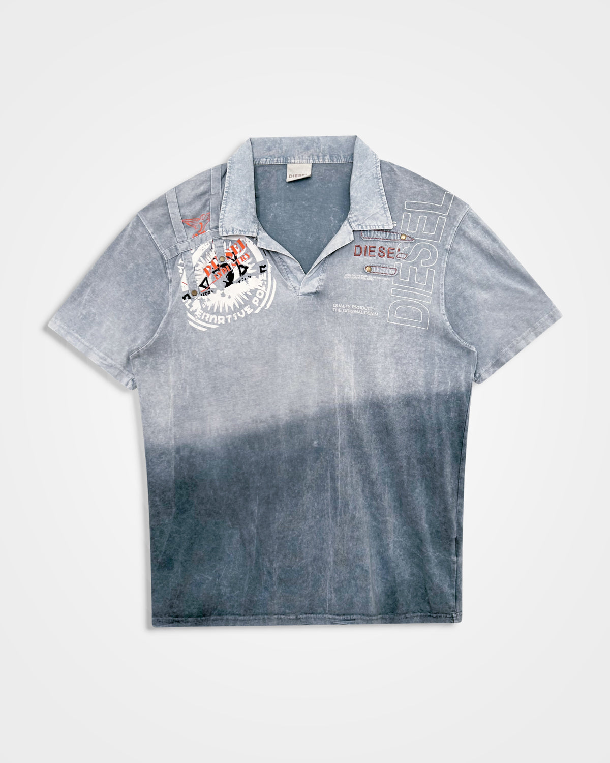 Diesel, Washed Shoulder Strap Polo