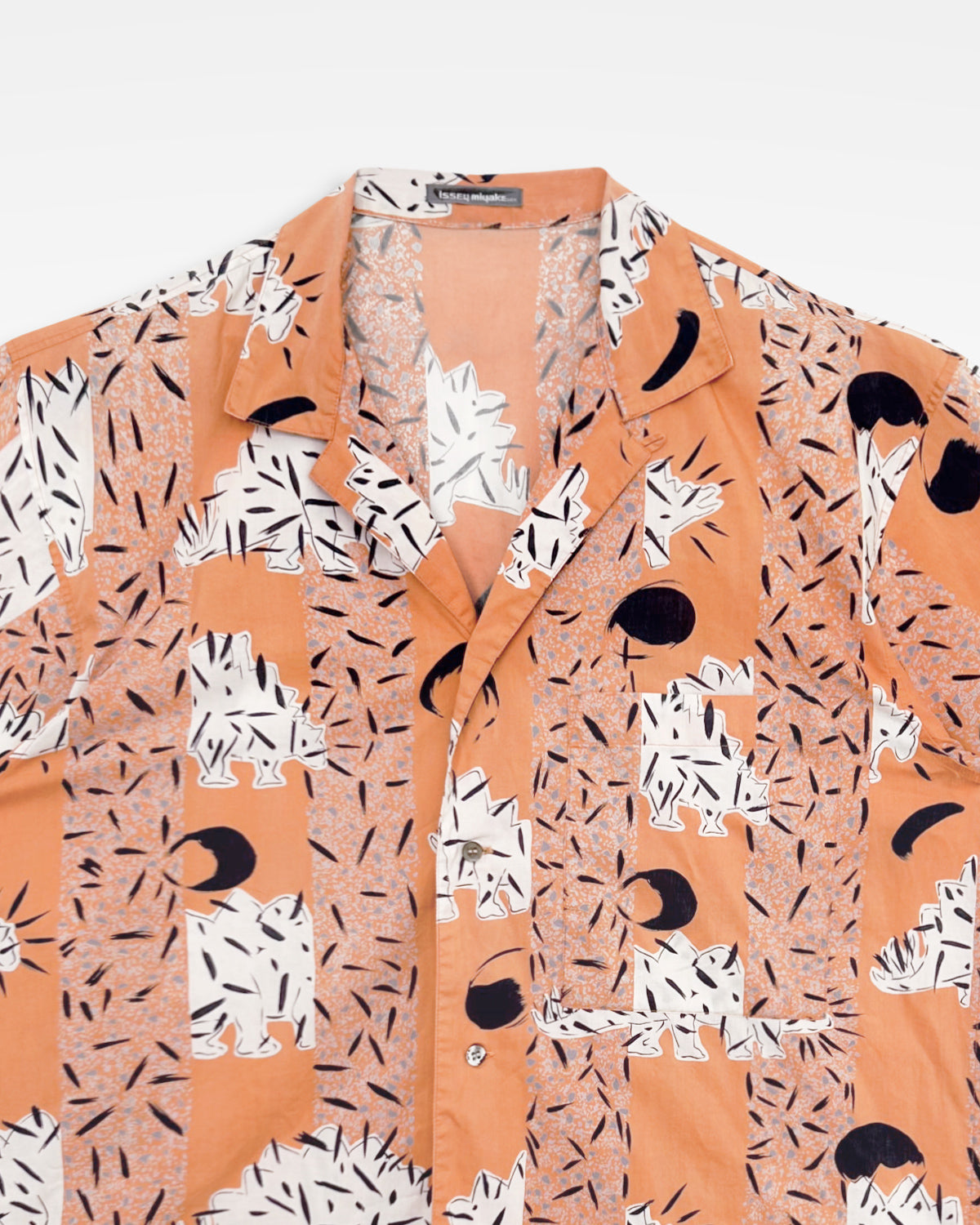 Issey Miyake Men, SS86 Stegosaurus Camp Collar Shirt