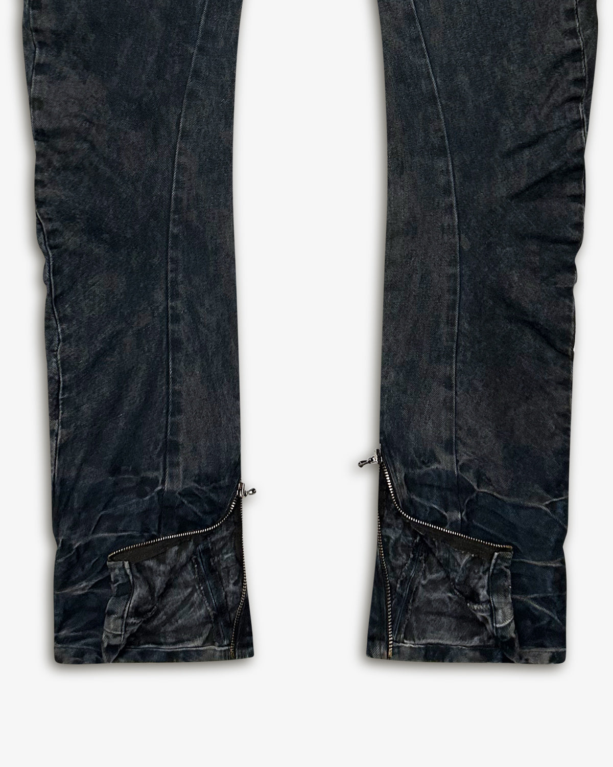 Julius, AW10 Overdyed Twisted Seam Jeans