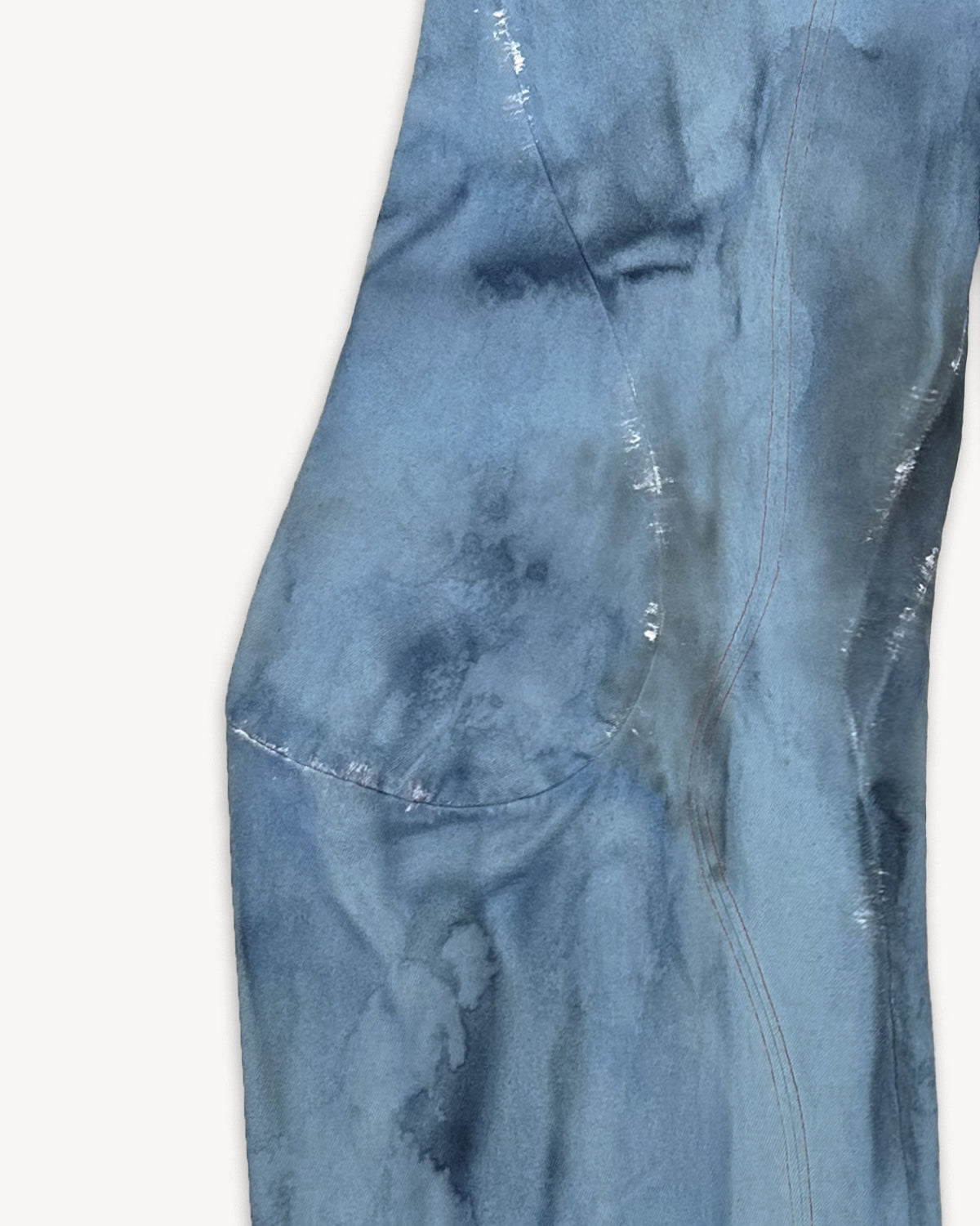 Lueder, AW24 Engineered Flare Acid Indigo