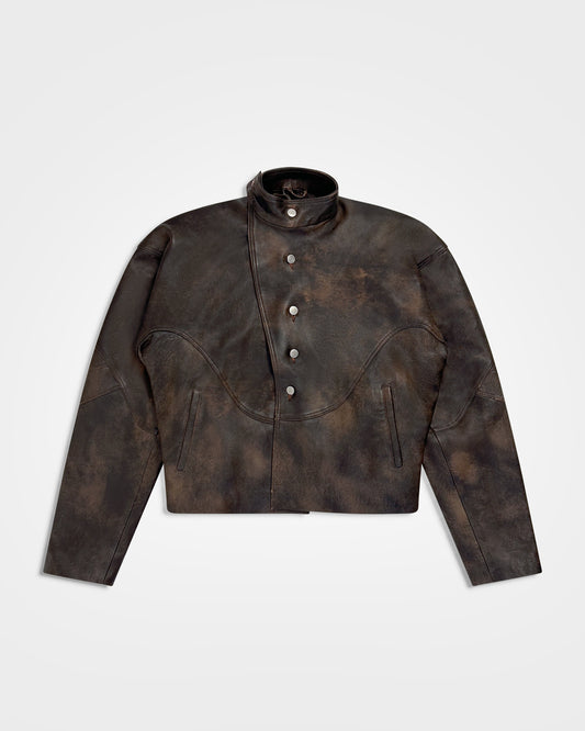 Lueder, SS25 Distressed Leather Ranger Jacket