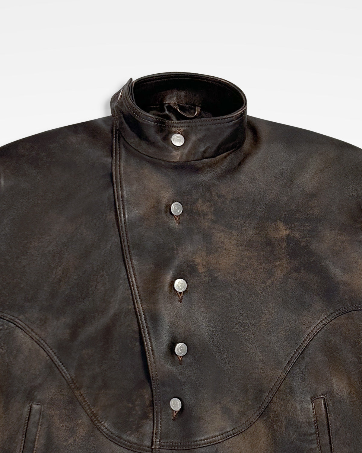 Lueder, SS25 Distressed Leather Ranger Jacket