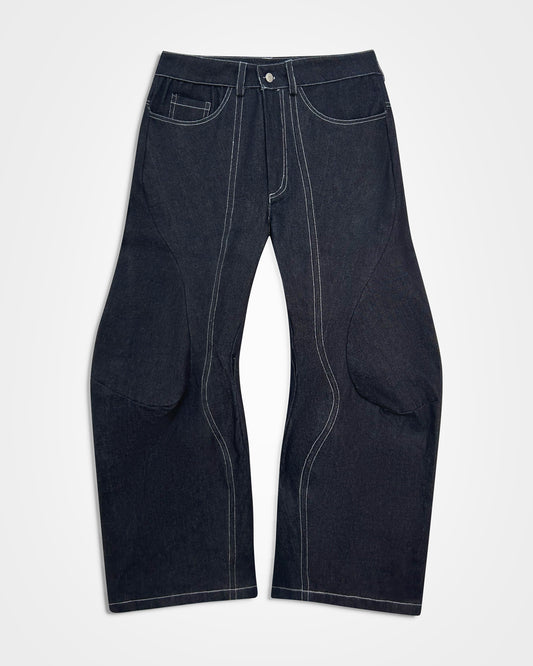 Lueder, SS25 Raw Denim Enginnered Flare