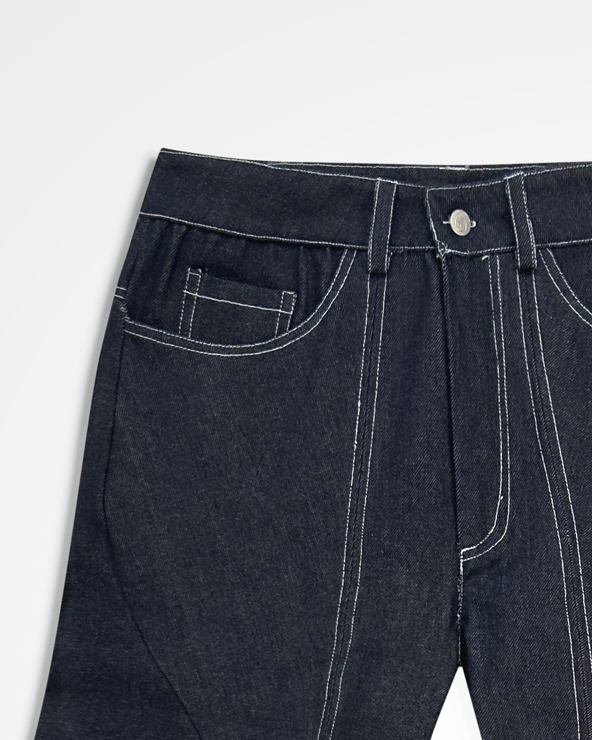 Lueder, SS25 Raw Denim Enginnered Flare