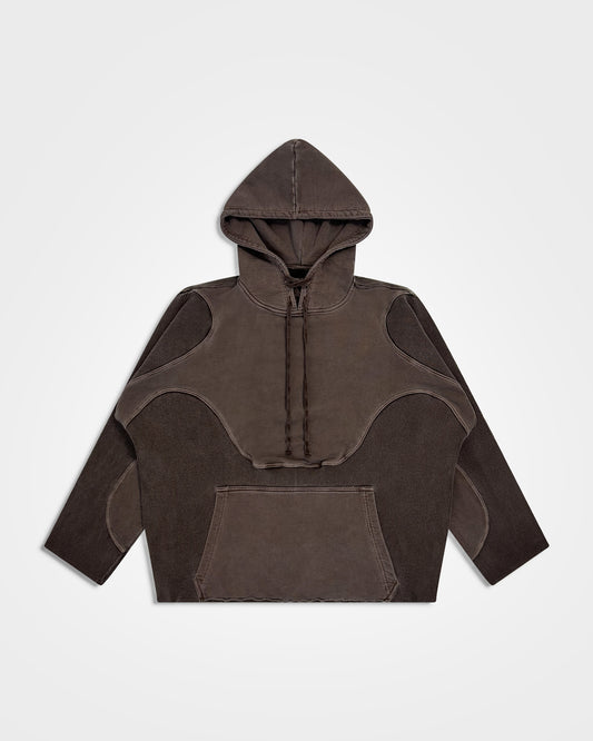 Lueder, SS25 Washed Brown Armour Hoodie
