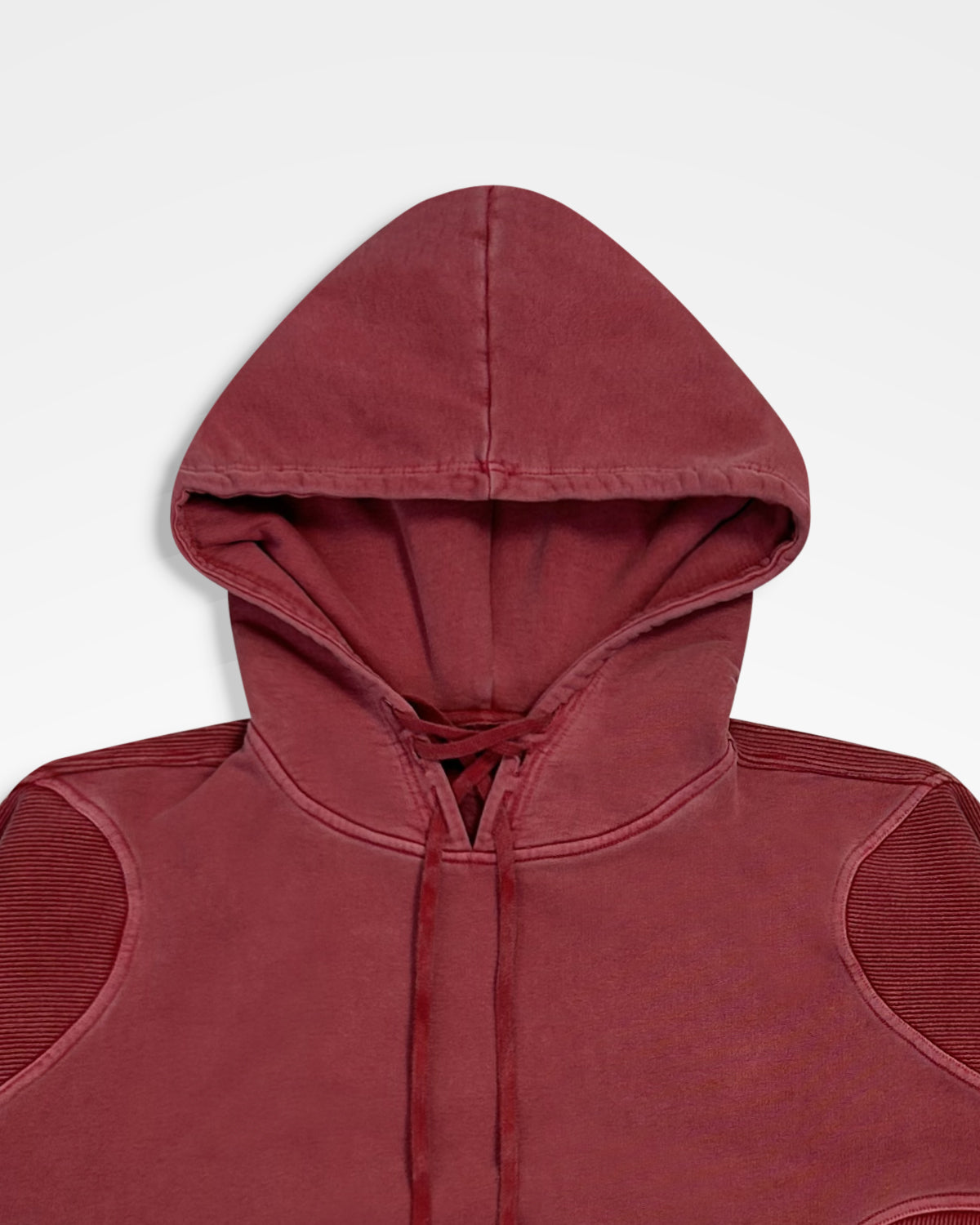Lueder, SS25 Washed Red Armour Hoodie