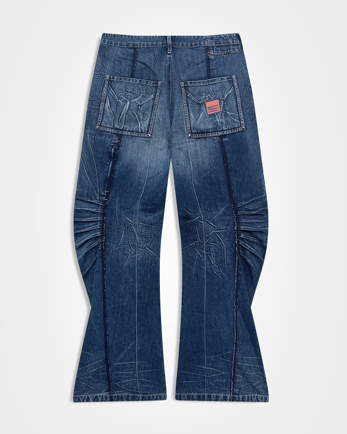 Marithe Francois Girbaud, Darted Knee Curved Jeans