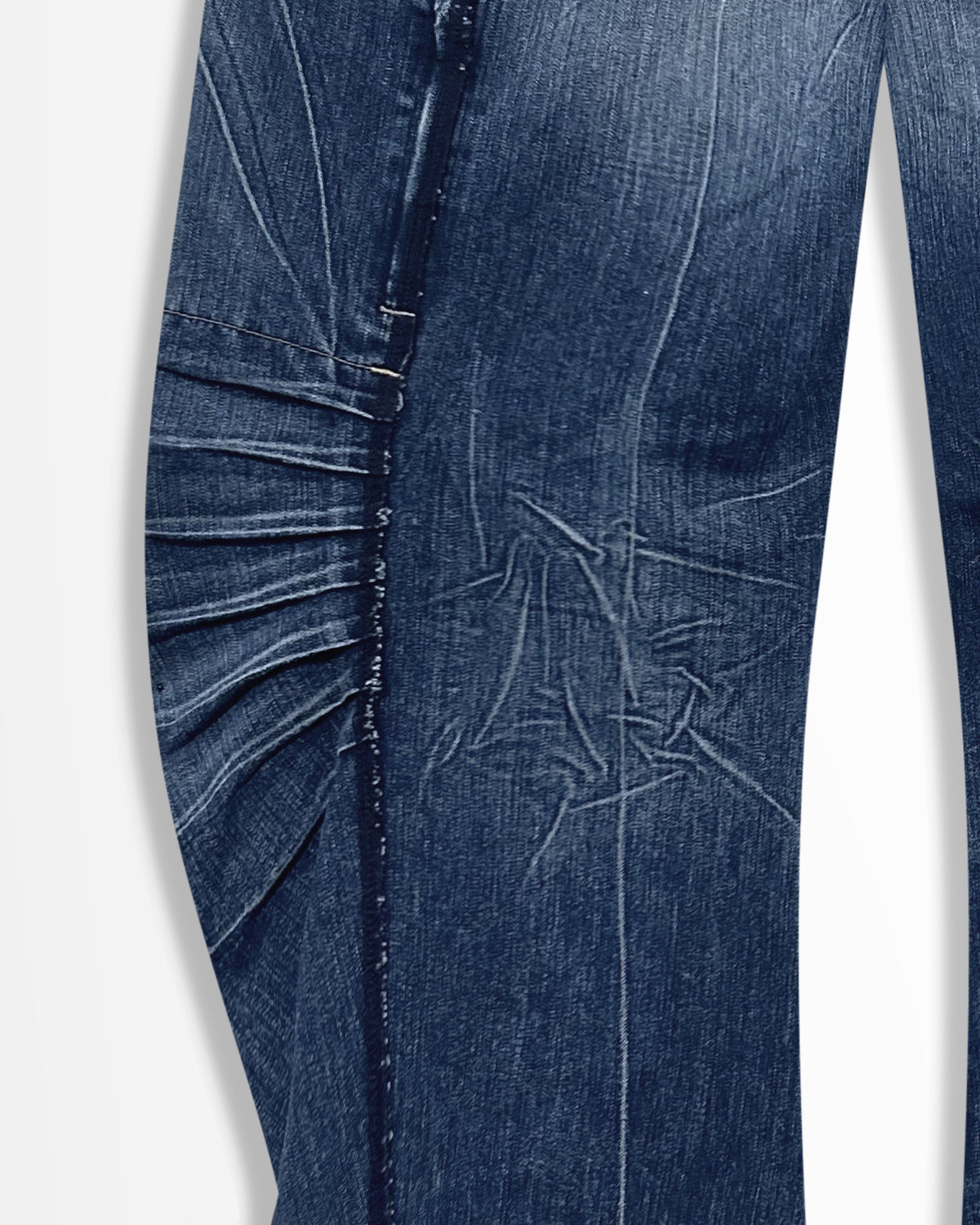 Marithe Francois Girbaud, Darted Knee Curved Jeans