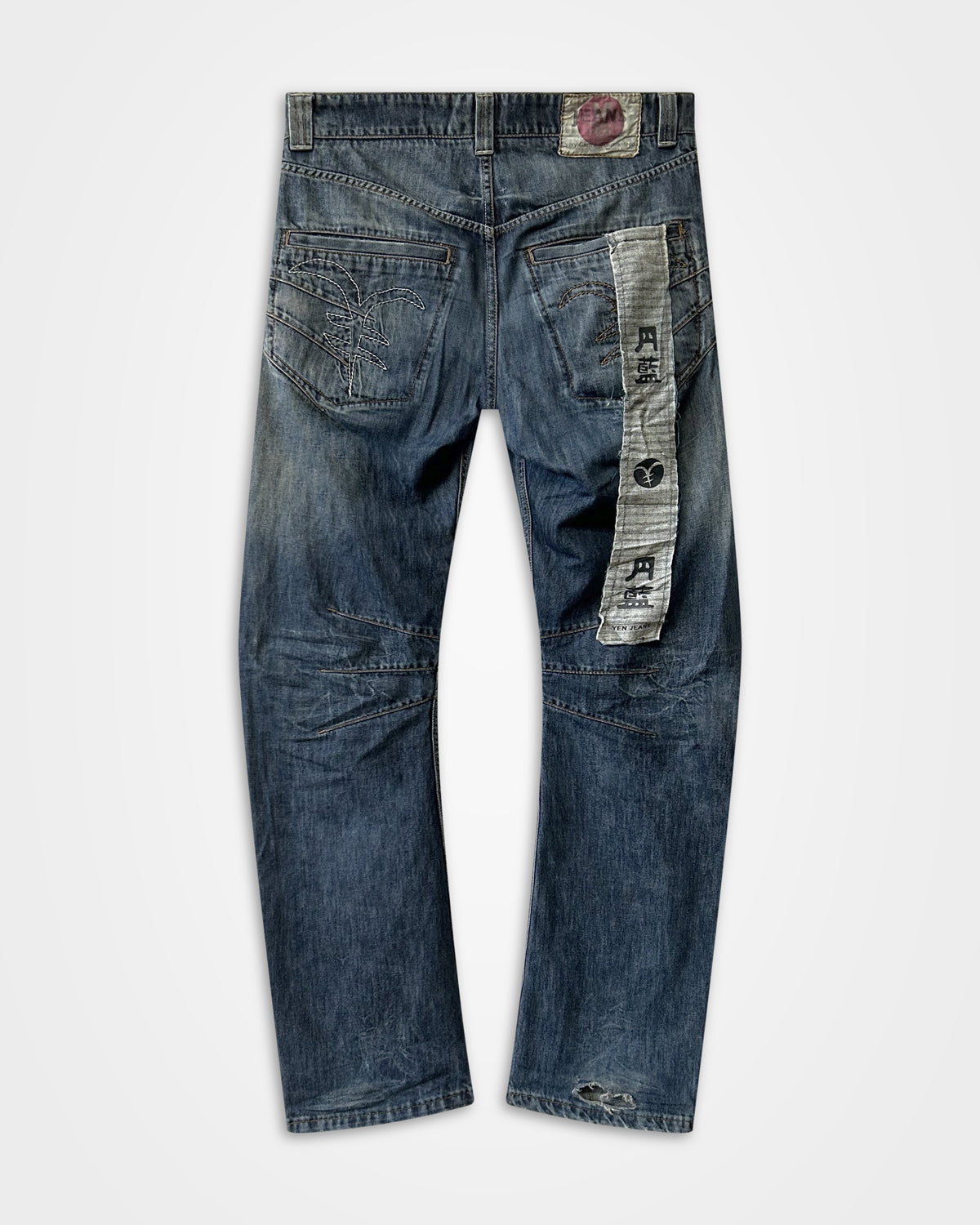 Michiko Koshino, Multi-Dart Scroll Tag Jeans