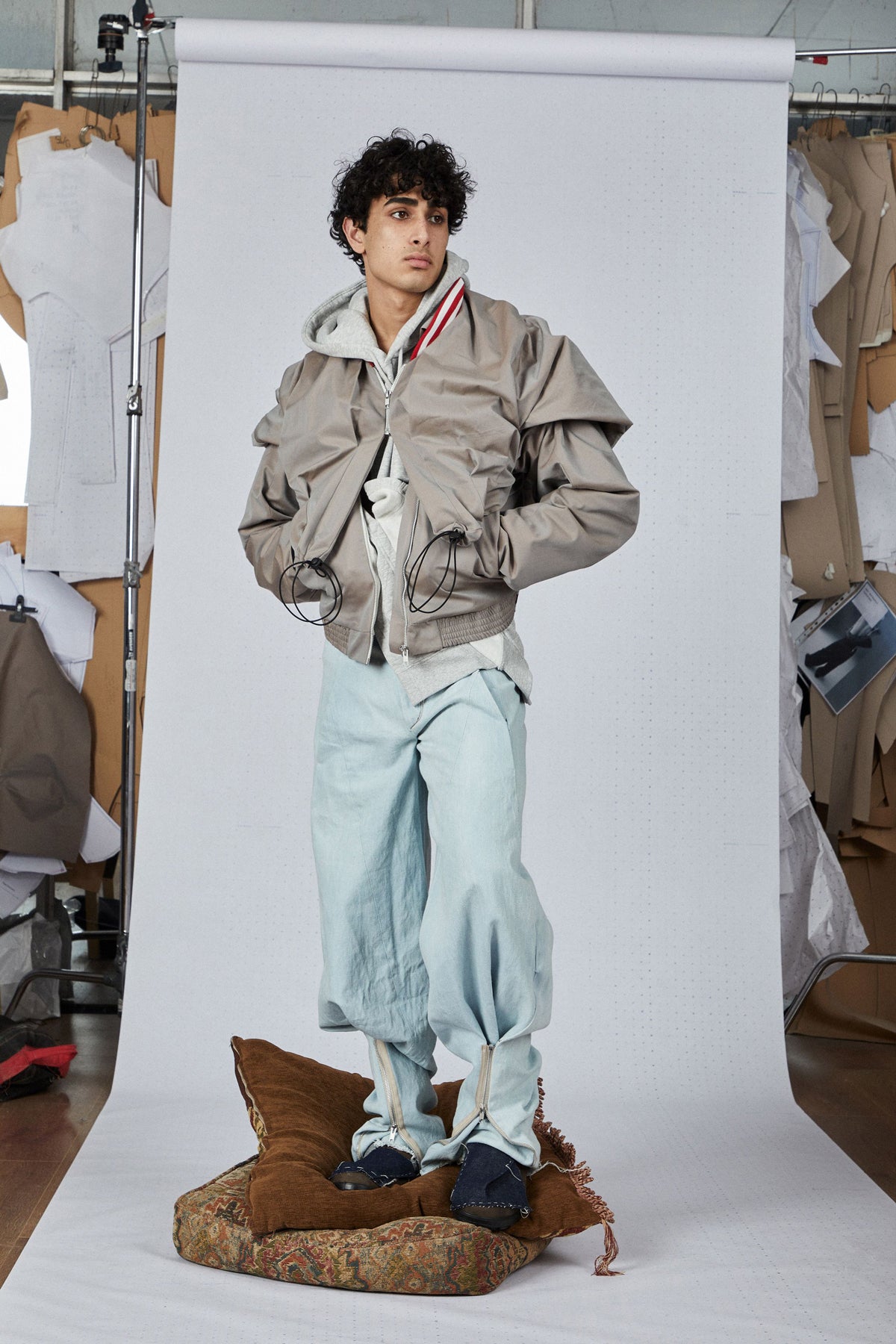 Per Gotesson, AW23 Pleated Zip Wedge Jeans