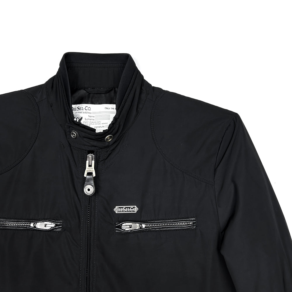 Diesel, Leather Strip Biker Jacket