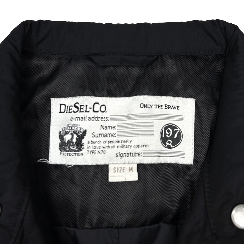 Diesel, Leather Strip Biker Jacket