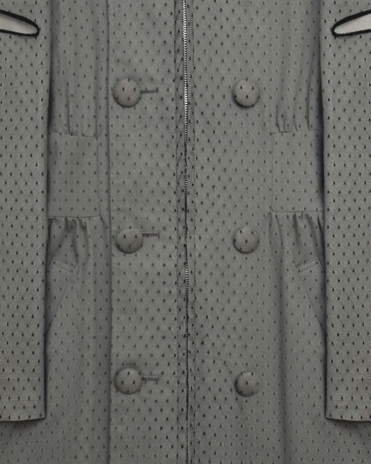 Undercover, SS02 Layered Tulle Double Breasted Trench Coat