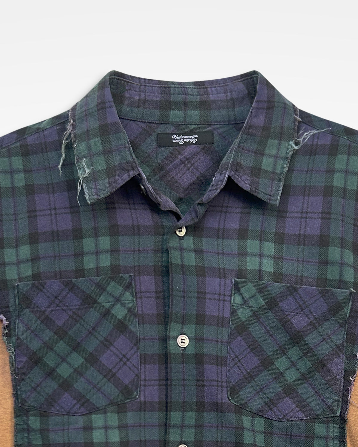 Undercover, SS05 Raw Cutout Check Shirt
