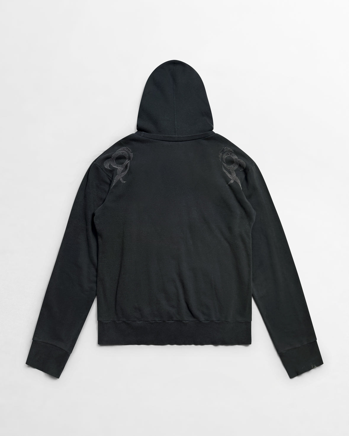20471120, SS98 Tribal Flame Puff Print Hoodie