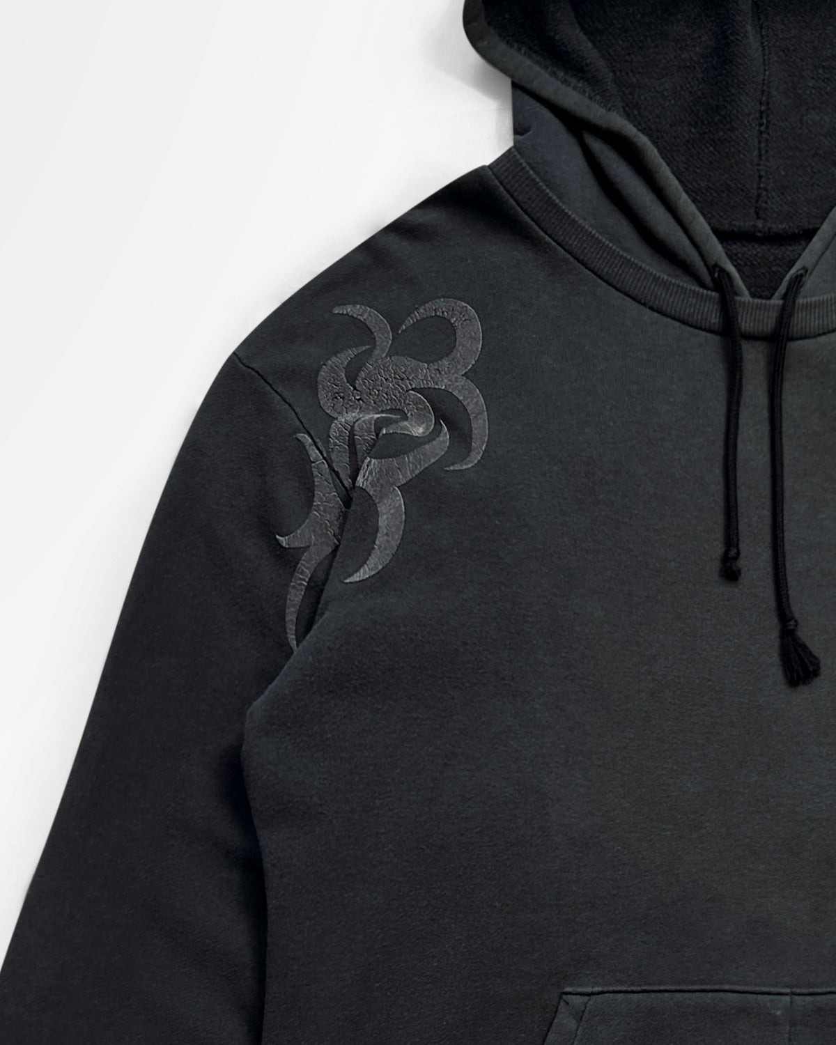 20471120, SS98 Tribal Flame Puff Print Hoodie