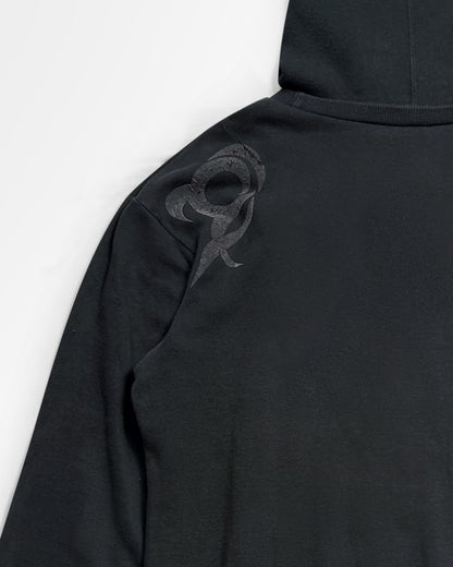 20471120, SS98 Tribal Flame Puff Print Hoodie