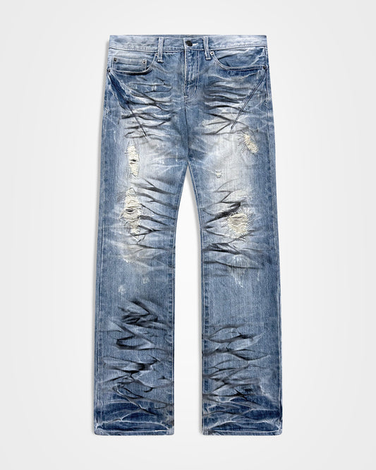 Semantic Design, Printed Distressed Jeans