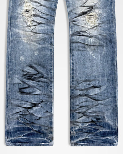 Semantic Design, Printed Distressed Jeans