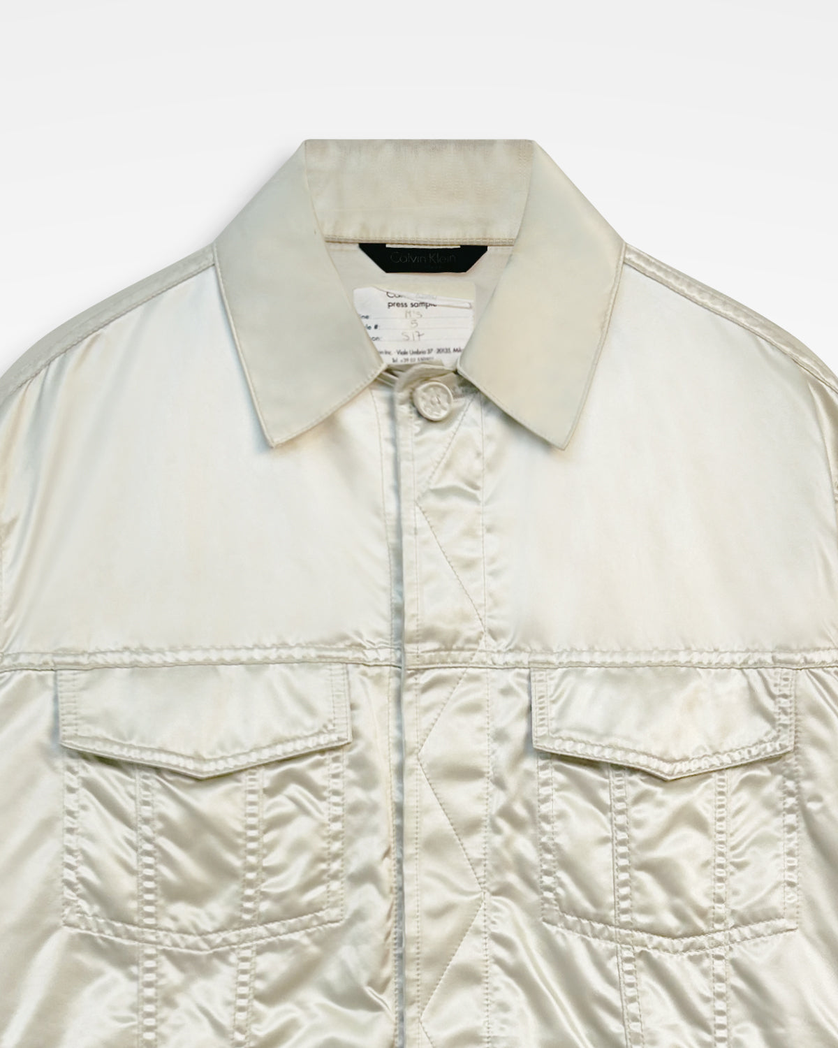 Calvin Klein, SS17 Sample Satin Work Jacket