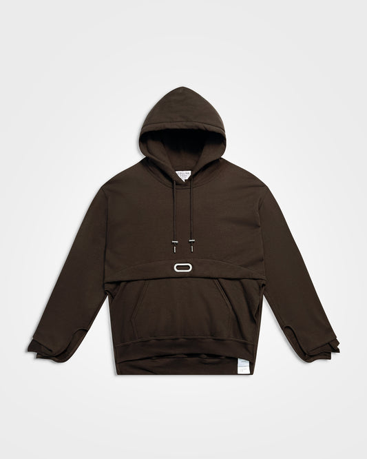 Collina Strada, AW17 Draped Grommet Hoodie