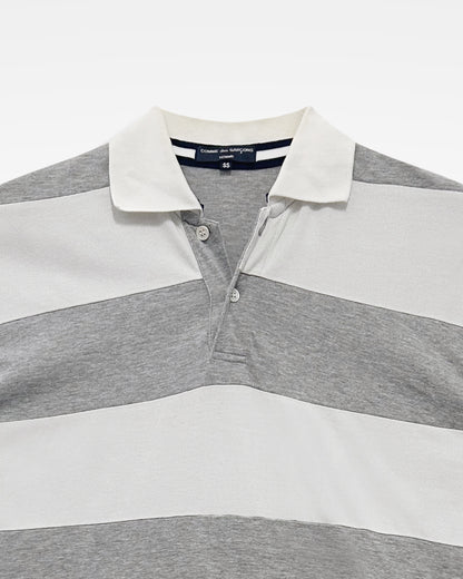 Comme Des Garcons Homme, SS08 Grey Striped Polo