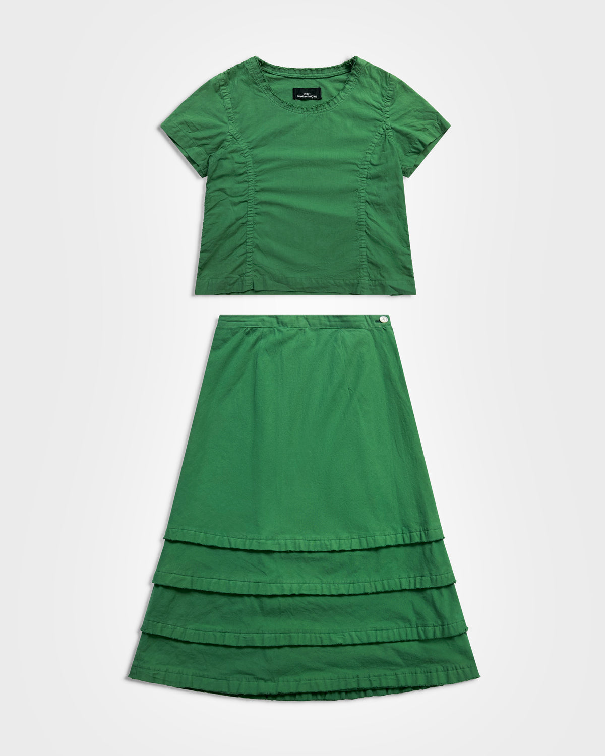 Comme Des Garcons Tricot, SS00 Raw Hem Ruffled Set