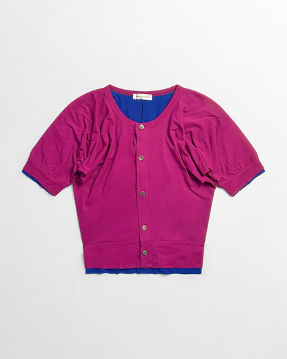 Comme Des Garcons, SS90 Nylon Layered Cardigan