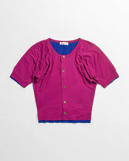 Comme Des Garcons, SS90 Nylon Layered Cardigan