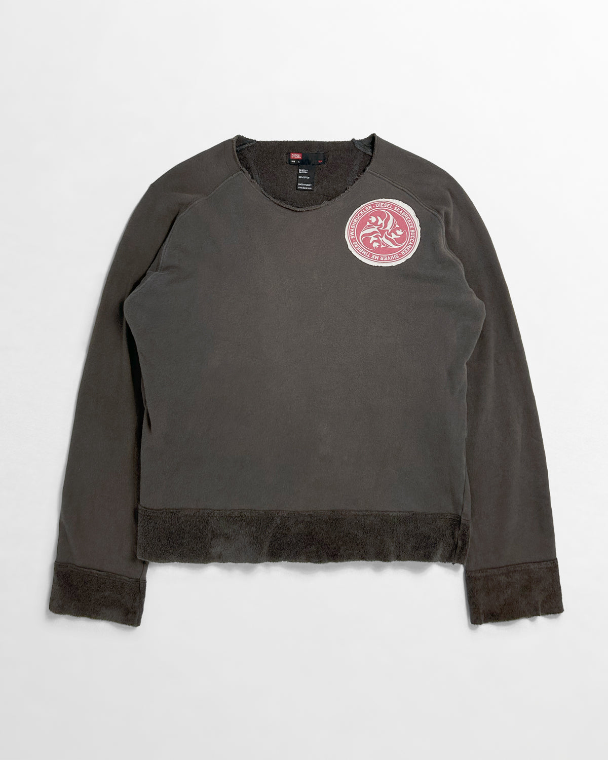 Diesel, 2000's French Terry Cropped Crewneck