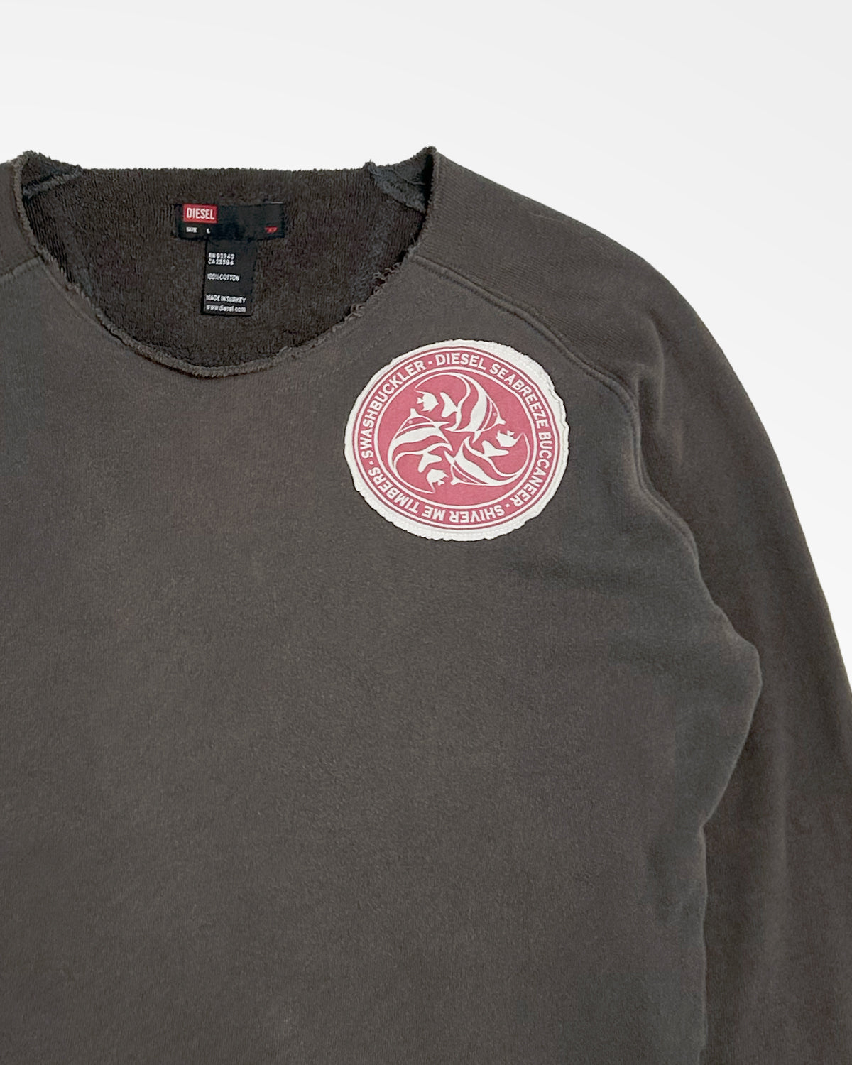Diesel, 2000's French Terry Cropped Crewneck