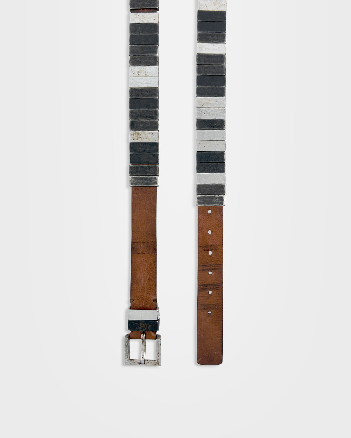 Diesel, Metal Link Leather Belt