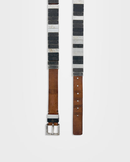 Diesel, Metal Link Leather Belt