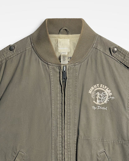 Diesel, Oversized Rib Bomber Jacket