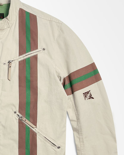 Diesel, Racing Stripe Quad Zip Moto Jacket