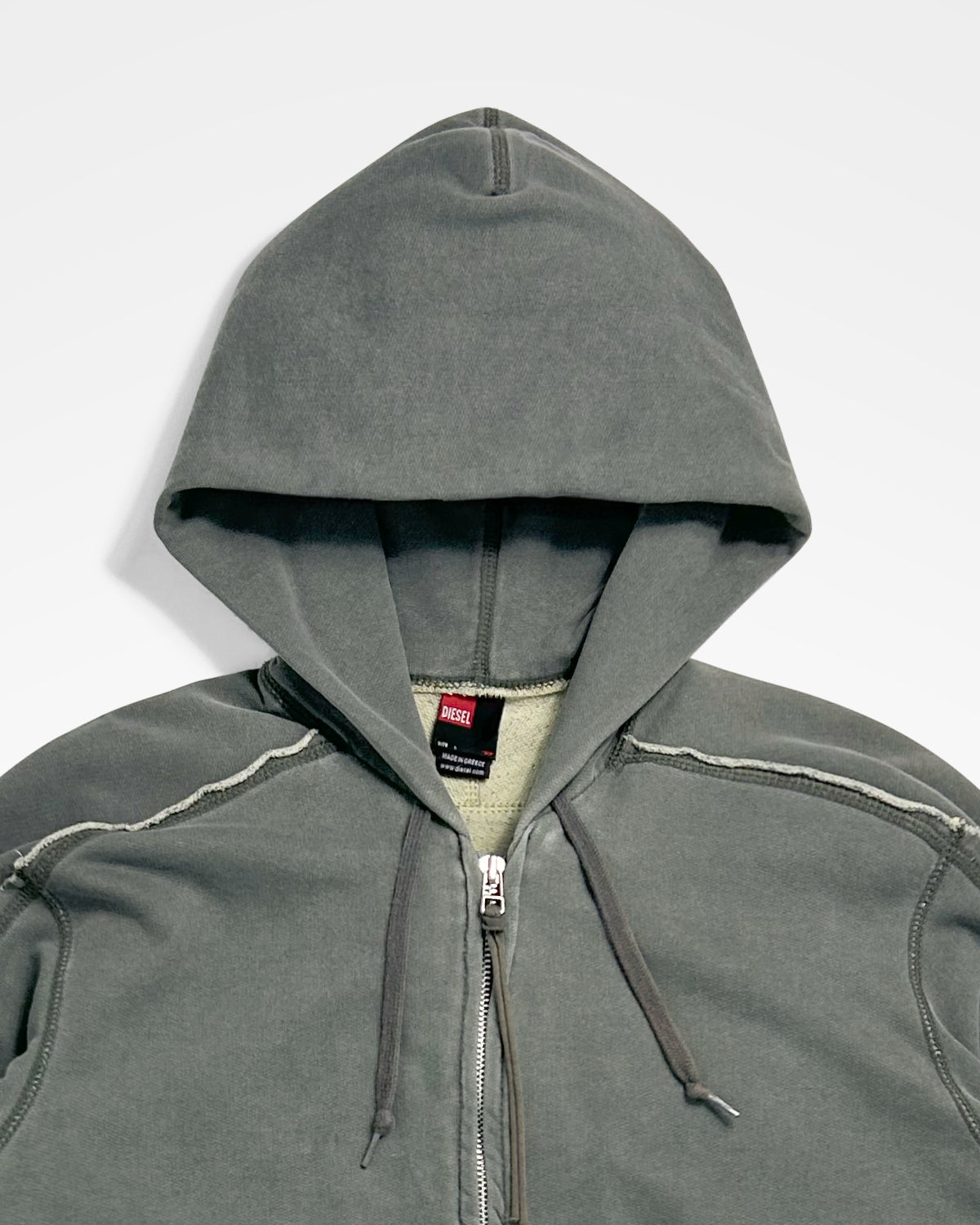 Diesel, Raw Seam Souvenir Patch Hoodie