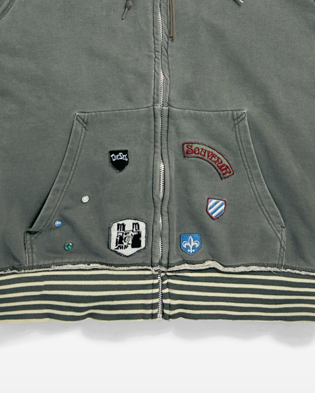 Diesel, Raw Seam Souvenir Patch Hoodie