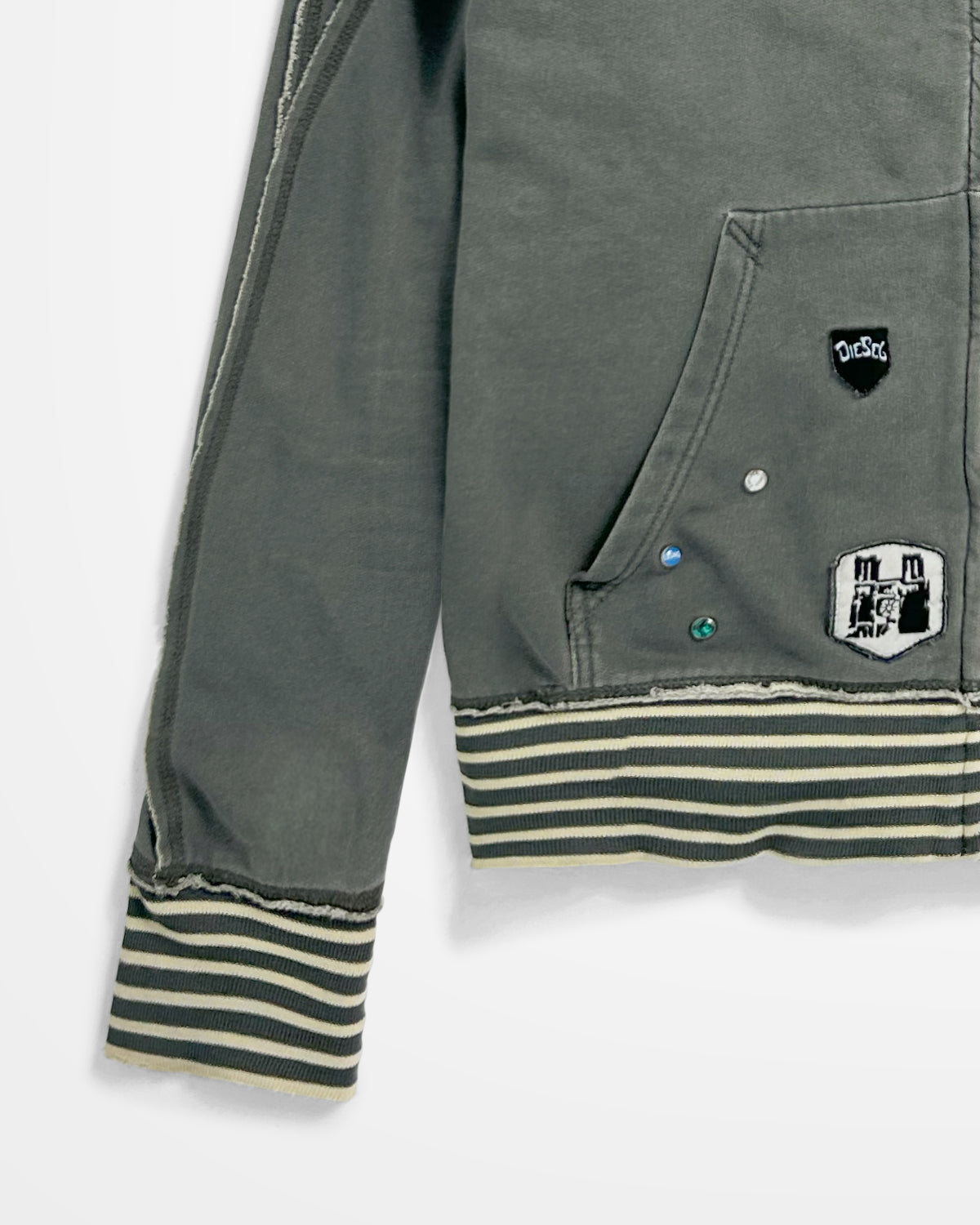 Diesel, Raw Seam Souvenir Patch Hoodie
