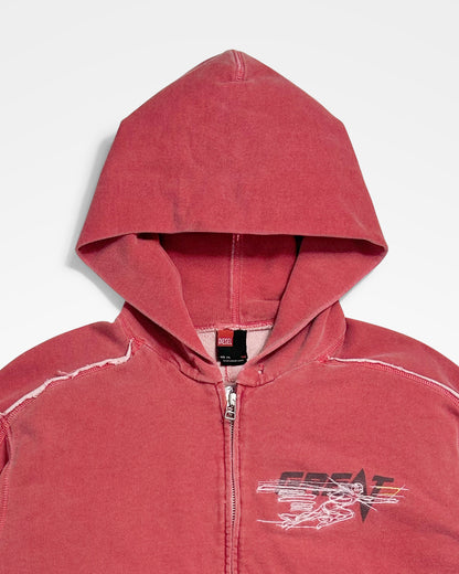 Diesel, SS02 Raw Seam Ribbed Hoodie