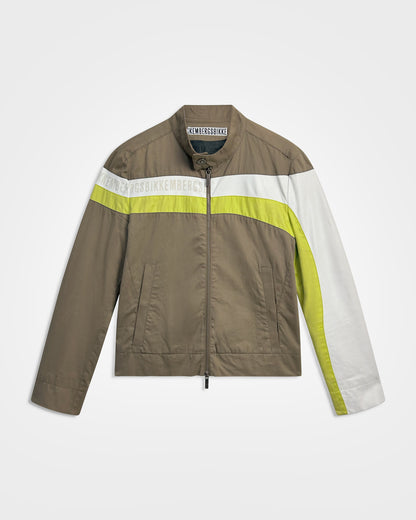 Dirk Bikkembergs, Colour-Blocked Leather Patch Jacket