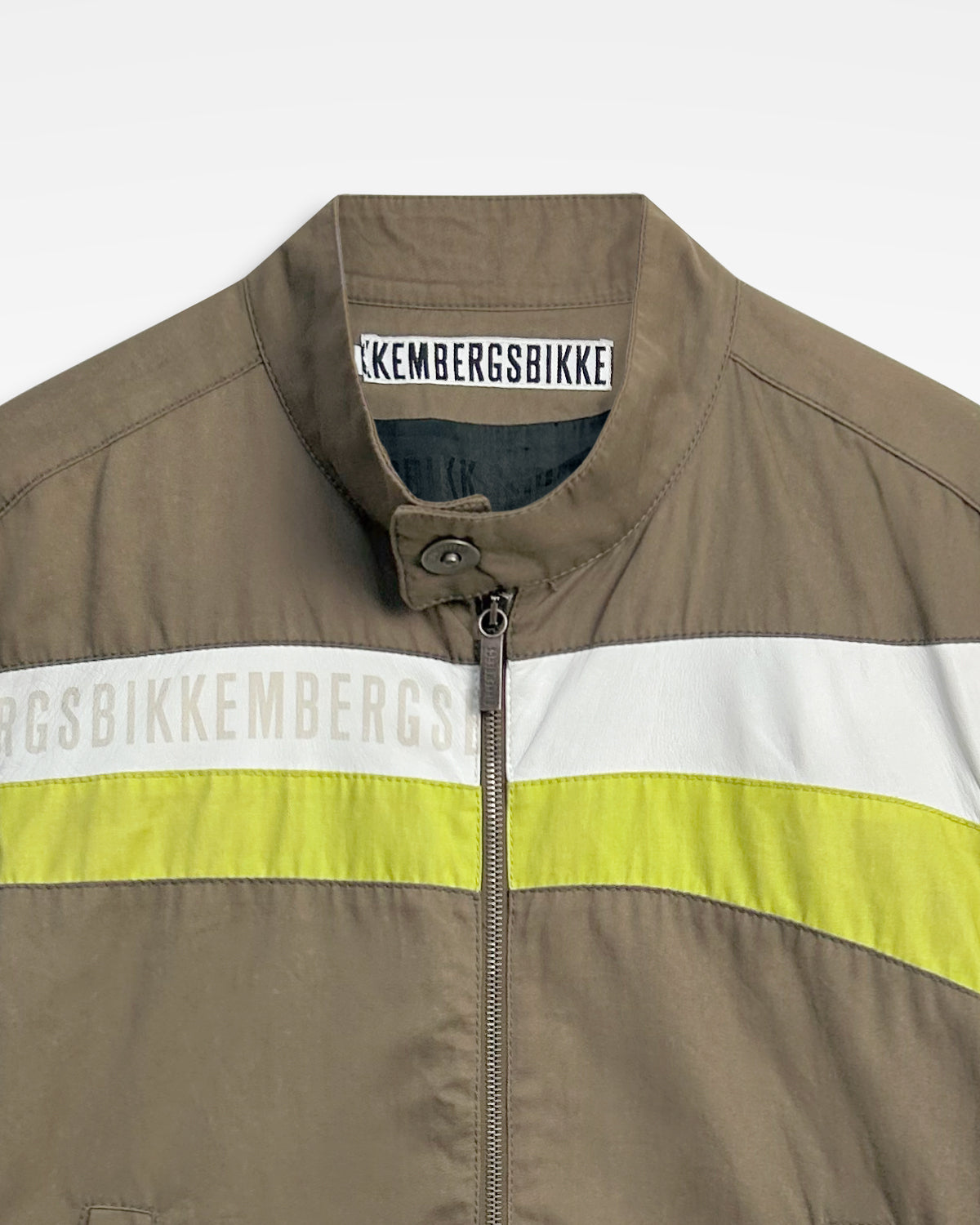 Dirk Bikkembergs, Colour-Blocked Leather Patch Jacket
